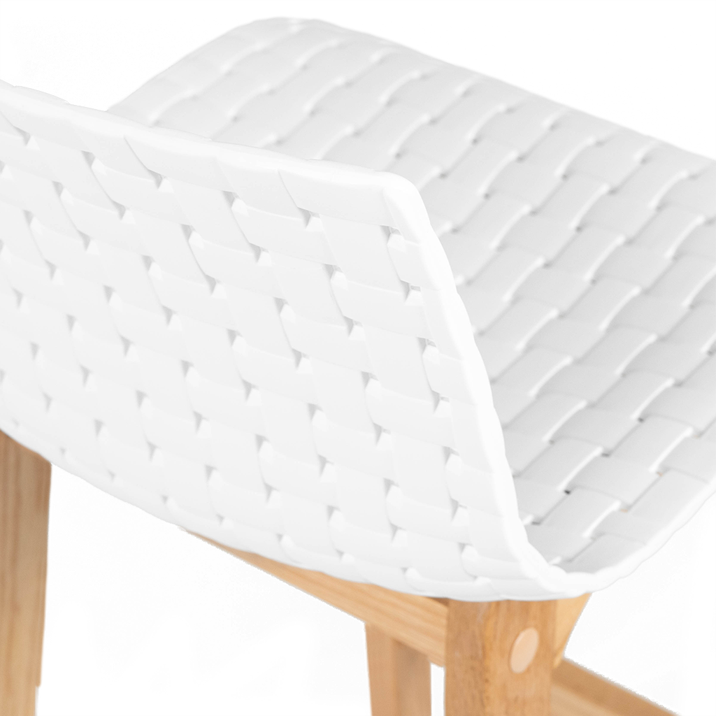 Byron Solid Oak Bar Stool In Grey Acrylic at Lori Mercado blog