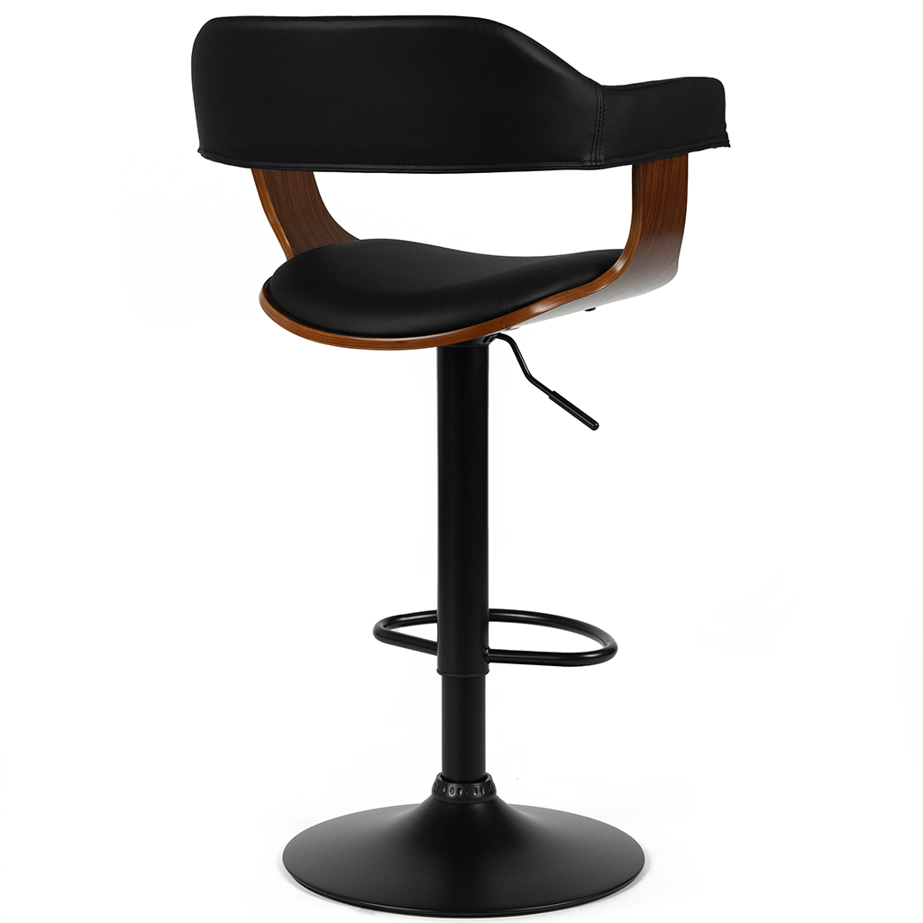 Larsen Kitchen Stool in Walnut Black
