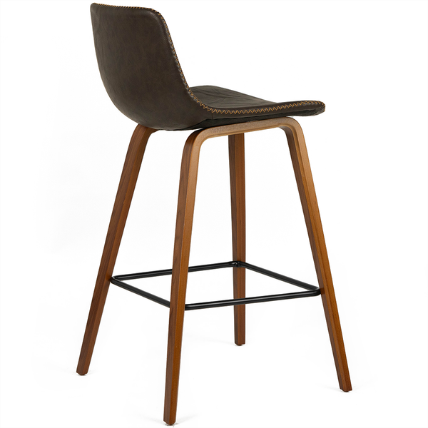 Laurent Bar Stool (Set of 2) Vintage Walnut