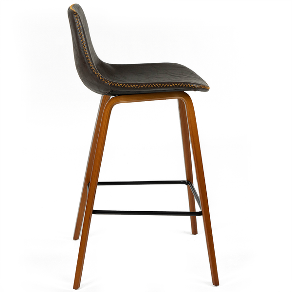 Laurent Bar Stool (Set of 2) Vintage Walnut