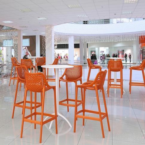 Yorkshire Bar Stool 75cm Orange