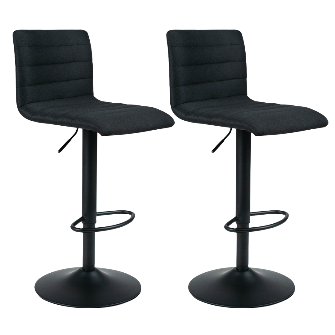 Victoria Bar Stool Set of 2 Black