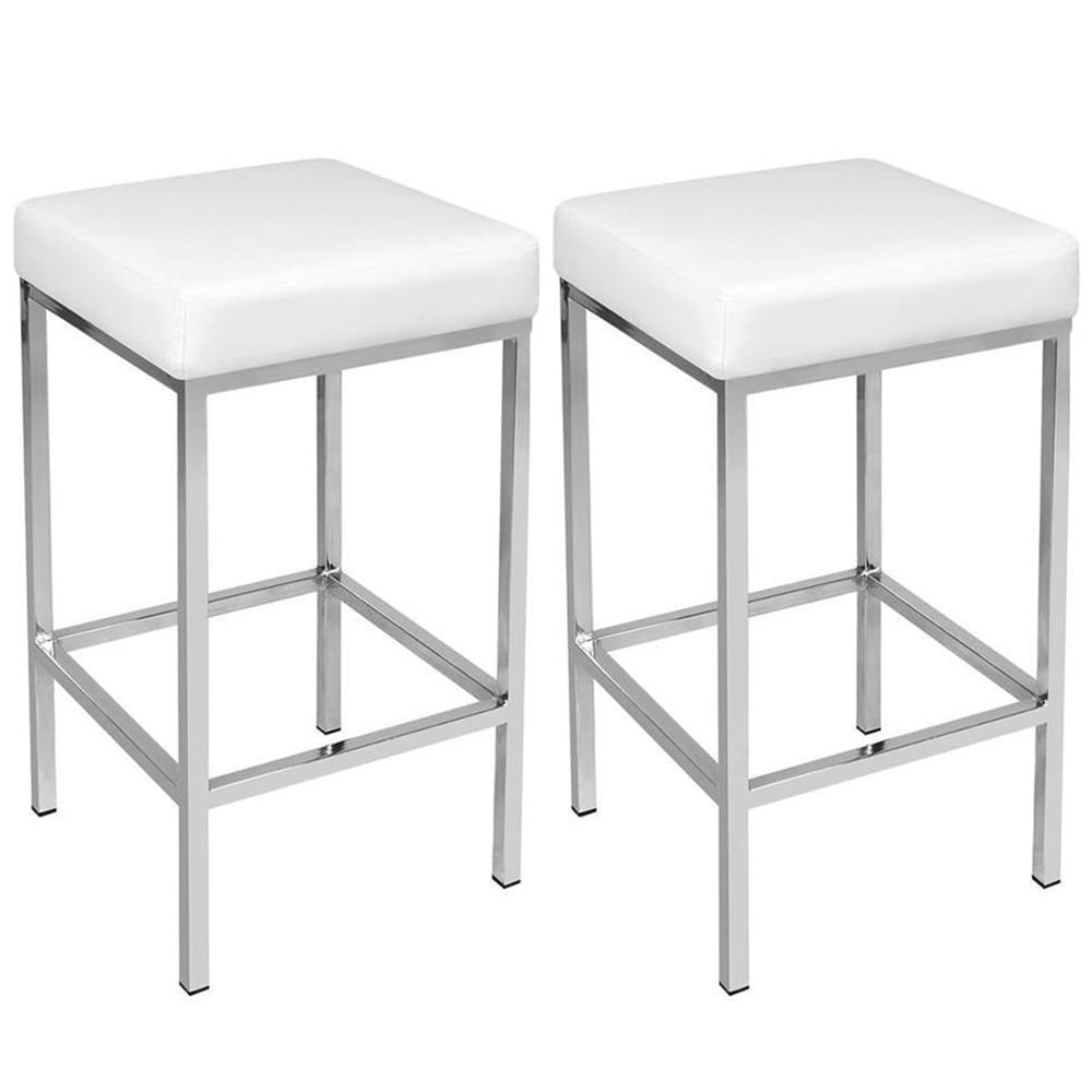Alicia Kitchen Counter Stool (Set Of 2) White